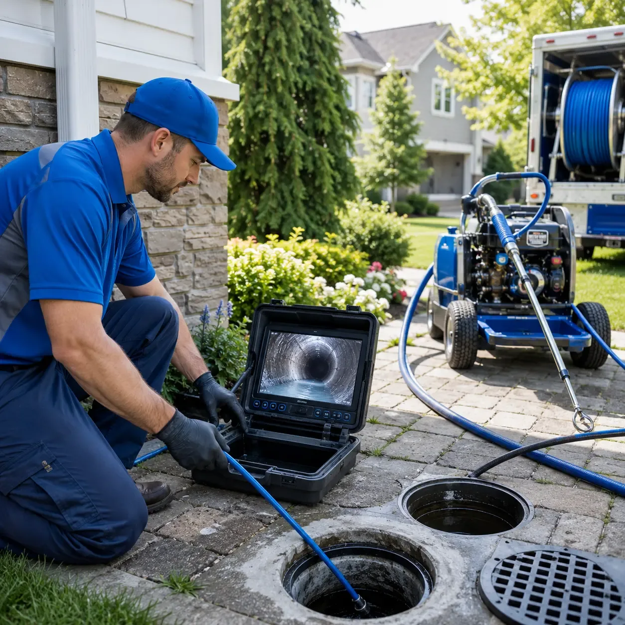 Outdoor drain cleaning professionals serving Wilton, NH