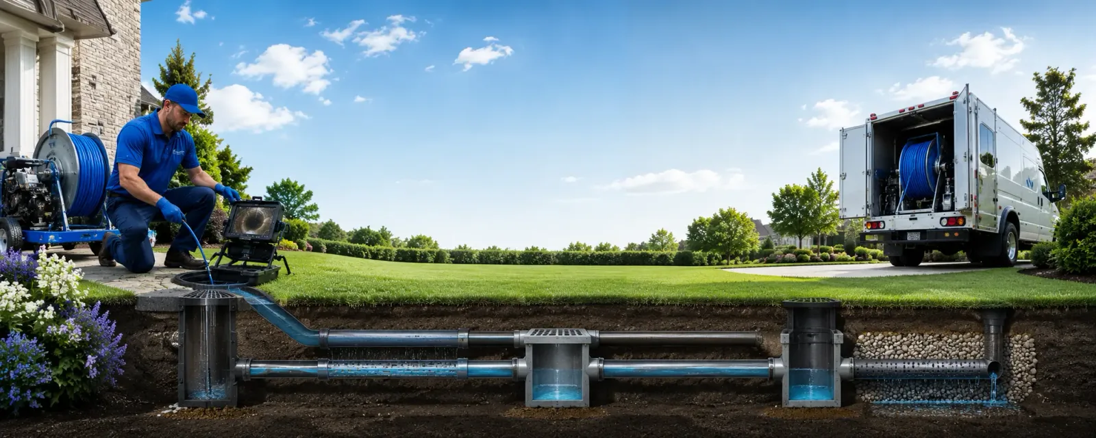 Outdoor drain cleaning information for Wilton, NH